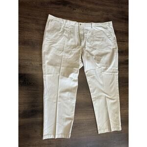 Polo Ralph Lauren Classic Fit Khaki Flat Front Pants Men Sz 50B X 30